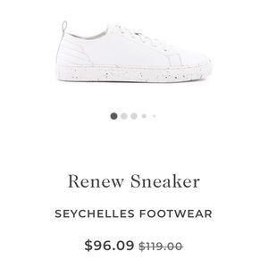 Women’s Renew Sneaker SEYCHELLES FOOTWEAR size 9. Worn once! Still in stores.